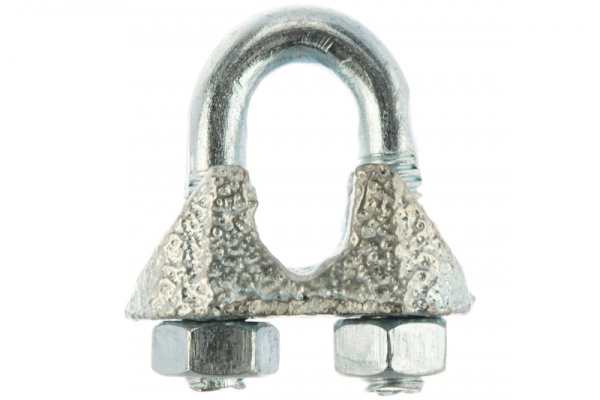 Дугообразный зажим троса 6мм DIN741