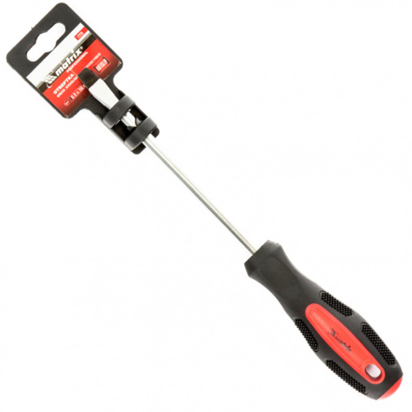 Отвертка Anti-Slip SL8 х 150 мм двухкомпонентная рукоятка MATRIX