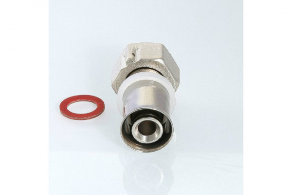 Соединитель пресс накидной гайкой 16х3/4