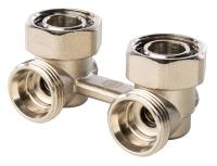 Узел нижнего подключения радиатора угловой Stout 3/4" х 3/4" (SVH 0004 000020)