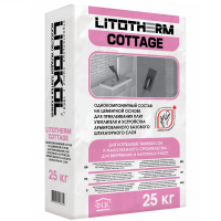 Штукатурно-клеевая смесь Litotherm Cottage 25кг