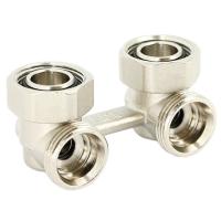 Узел нижнего подключения угловой Uni-Fitt 3/4" EK х 3/4" EK радиаторный (193N3300)