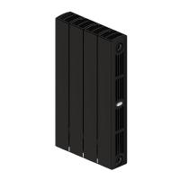 Радиатор Rifar SUPReMO 500 "антрацит" (RAL 7016) - 4 секции подключение боковое