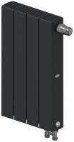 Радиатор Rifar SUPReMO Ventil 500 "антрацит" (RAL 7016) - 4 секции подключение нижнее (правое)
