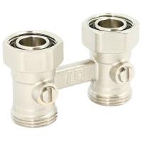 Узел нижнего подключения прямой Uni-Fitt 3/4" EK х 3/4" EK радиаторный (192N3300)