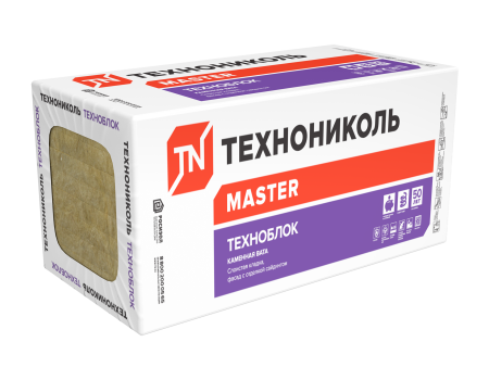 Утеплитель ТехноНИКОЛЬ ТехноБЛОК Стандарт 50мм (5,76м2) плот, 50м3