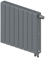 Радиатор Rifar SUPReMO Ventil 500 "титан" - 8 секций подключение нижнее (правое)