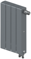Радиатор Rifar SUPReMO Ventil 500 "титан" - 4 секции подключение нижнее (правое)