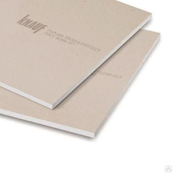 Гипсокартонный лист (ГКЛ) Кнауф (Knauf) стандартный 3000х1200х12,5мм