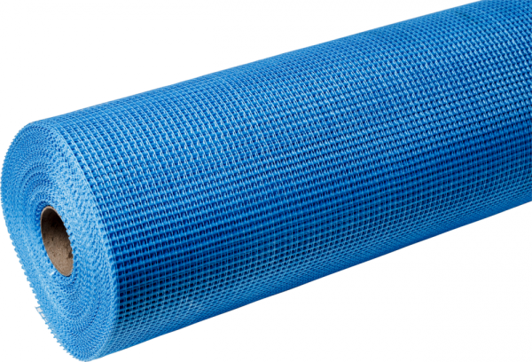 Сетка фасадная 5х5 синяя 1х25м