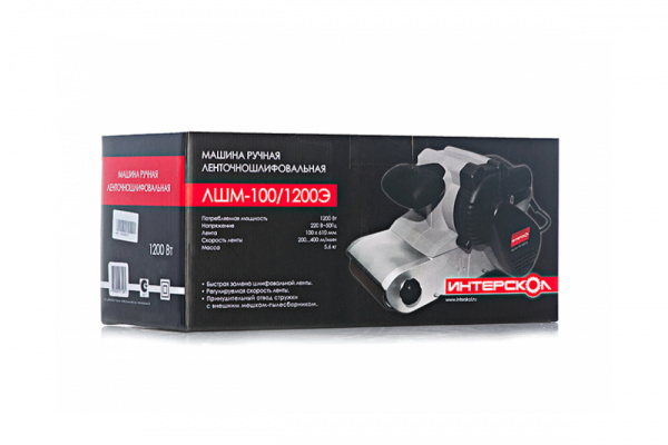 Ленточная шлифмашина Интерскол ЛШМ-100/1200Э
