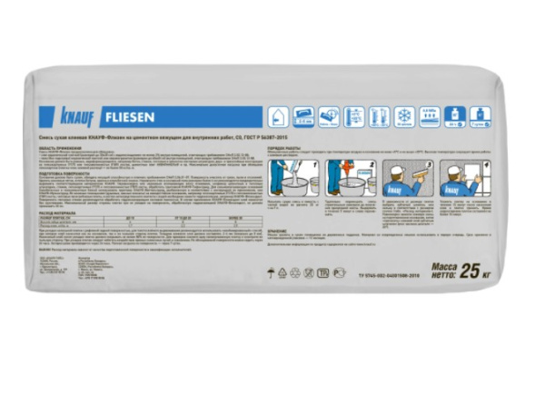 Кнауф Флизен (Knauf Flisen) 25кг плиточный клей