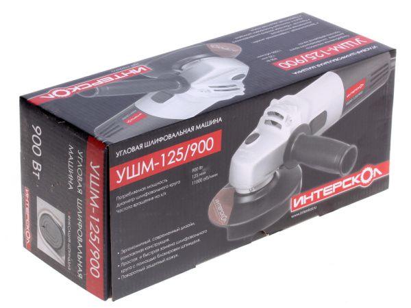 Угловая шлифовальная машина Интерскол УШМ-125/900
