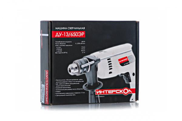 Дрель ударная Интерскол ДУ-13/650 ЭР