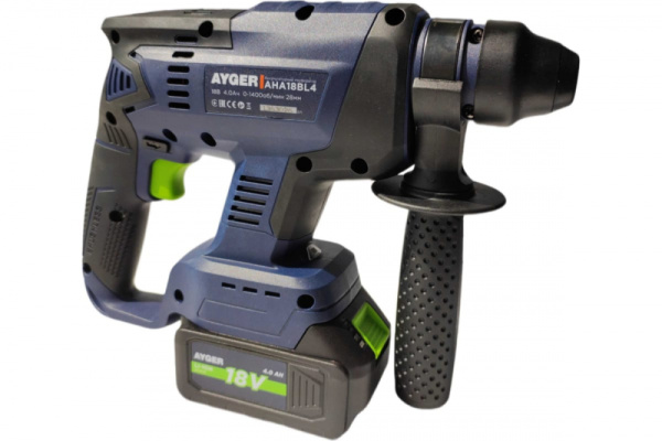 Перфоратор аккумуляторный SDS-Plus AYGER АНА18ВL4