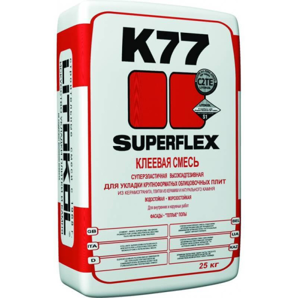 Клей плиточный Литокол К77 (SUPERFLEX) K77