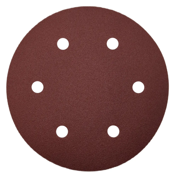 Круг шлифовальный 6 отверстий 225х22 P80