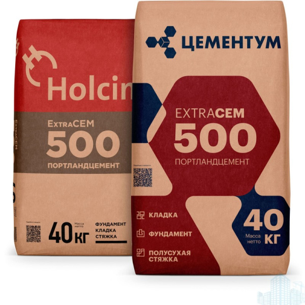 Цемент Цементум М500 40кг (35шт/поддон)