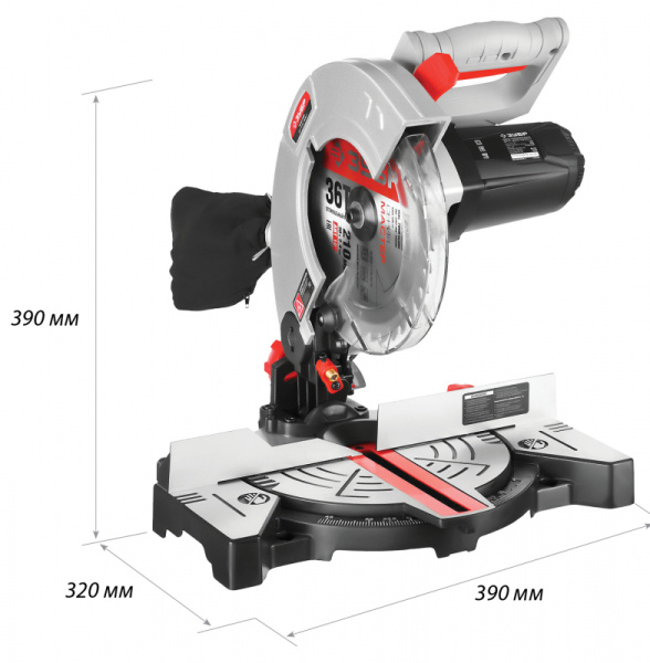 Торцовочная пила ЗУБР ЗПТ-210-1400-Л